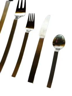Pamono Steel Cutlery by Nencioni Moleri for Design Zani, 1960s, Set of 75> Cutlery & Serving Utensils