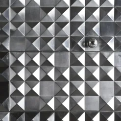Pamono Steel Decorative Panels, France, 1970s