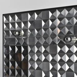 Pamono Steel Decorative Panels, France, 1970s
