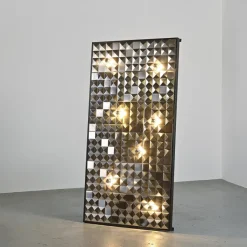 Pamono Steel Decorative Panels, France, 1970s