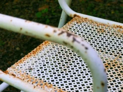 Pamono Steel Garden Furniture, 1950s, Set of 7><noscript><img width=
