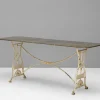Pamono Steel Topped Garden Table, 1900s> Garden Tables