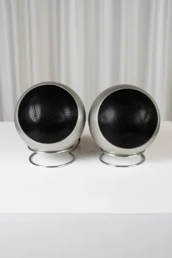 Pamono Stereo Spherical Speakers Grundig Audiorama 210, 1970, Set of 2> Electronics