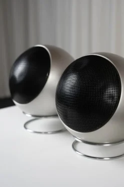 Pamono Stereo Spherical Speakers Grundig Audiorama 210, 1970, Set of 2><noscript><img width=