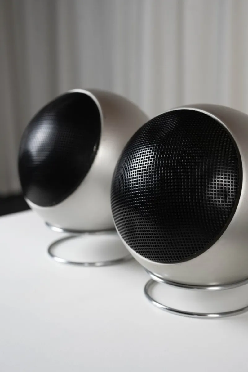 Pamono Stereo Spherical Speakers Grundig Audiorama 210, 1970, Set of 2> Electronics