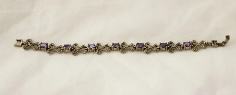 Best Pamono Sterling Silver and Amethyst Bracelet