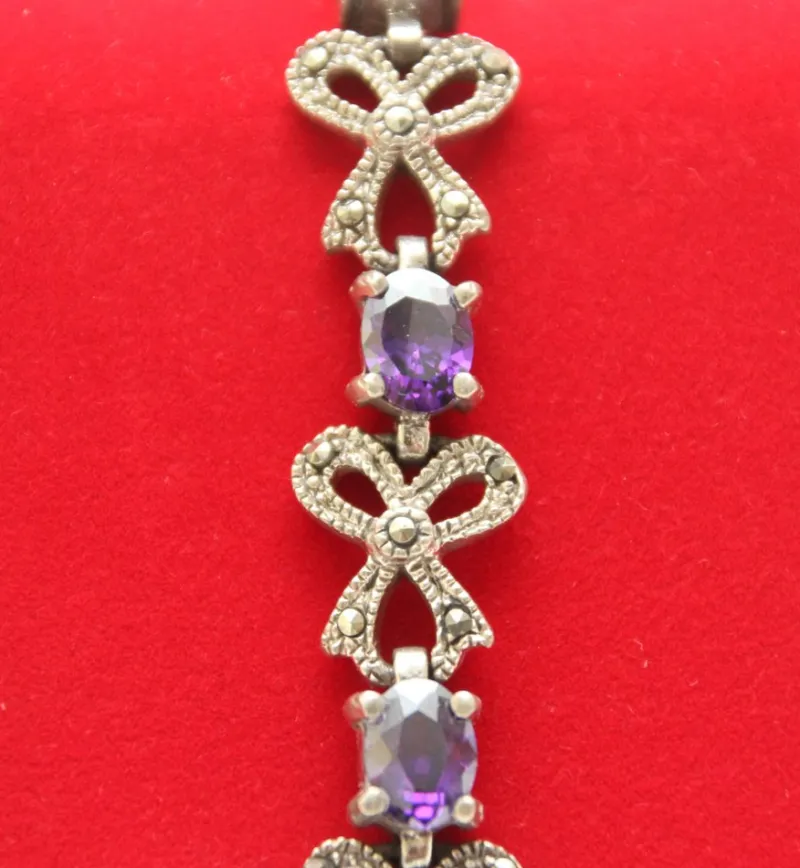 Best Pamono Sterling Silver and Amethyst Bracelet