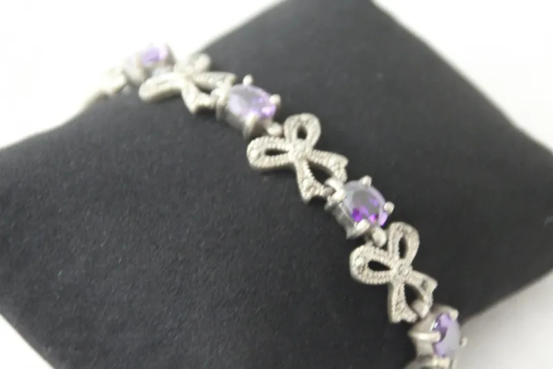 Best Pamono Sterling Silver and Amethyst Bracelet