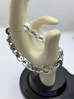 Pamono Sterling Silver Circle Disc Link Bracelet from Tiffany & Co., 2007><noscript><img width=