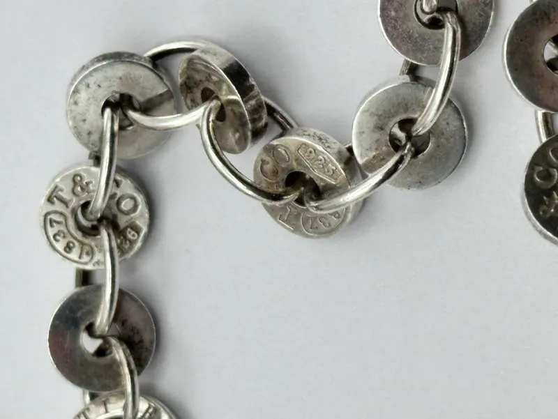 Pamono Sterling Silver Circle Disc Link Bracelet from Tiffany & Co., 2007> Bracelets