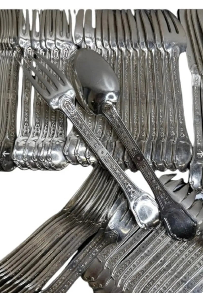 Pamono Sterling Silver Cutlery, 1930, Set of 187> Cutlery & Serving Utensils