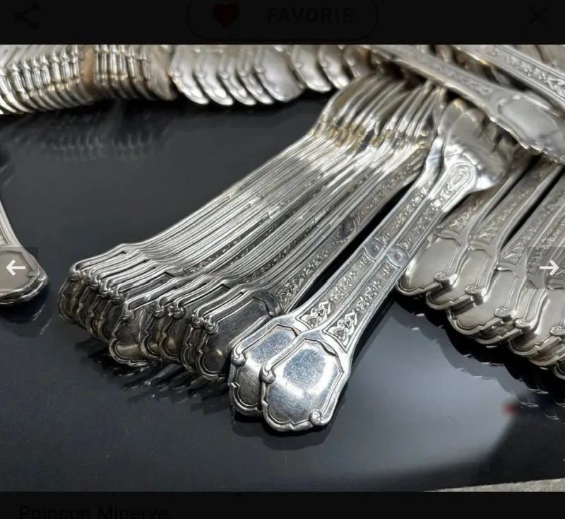 Pamono Sterling Silver Cutlery, 1930, Set of 187> Cutlery & Serving Utensils