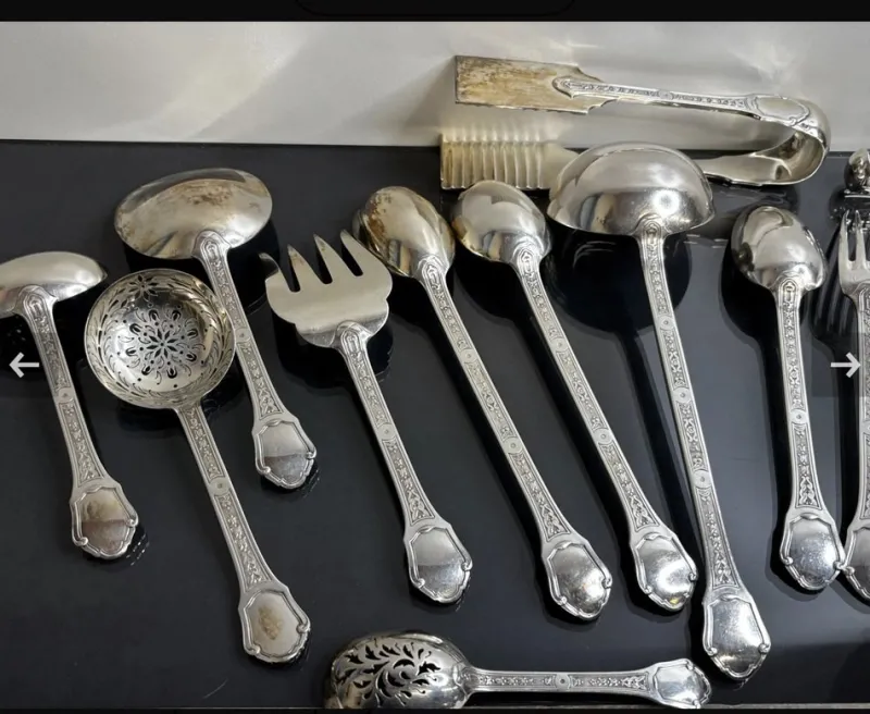 Pamono Sterling Silver Cutlery, 1930, Set of 187> Cutlery & Serving Utensils