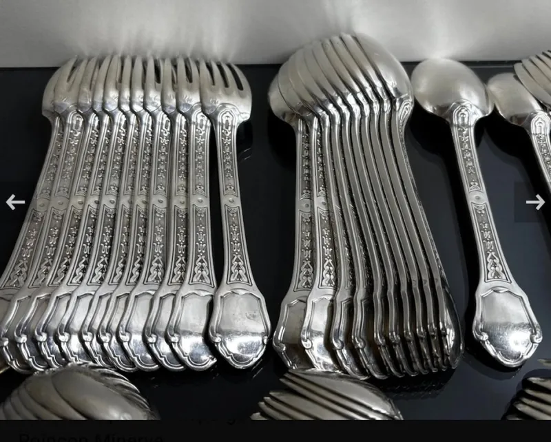 Pamono Sterling Silver Cutlery, 1930, Set of 187> Cutlery & Serving Utensils
