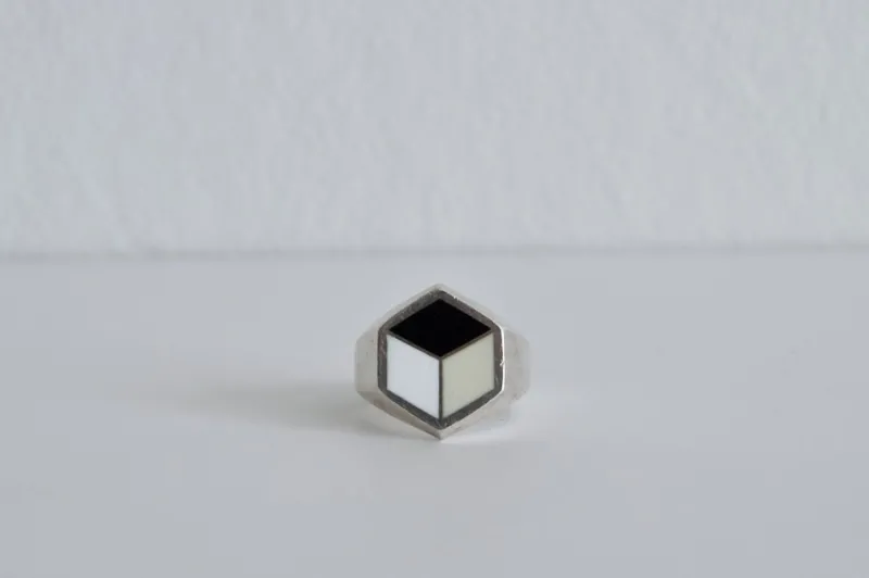 Pamono Sterling Silver Ring with Enamel by Georg Jensen, Denmark, 2014> Rings