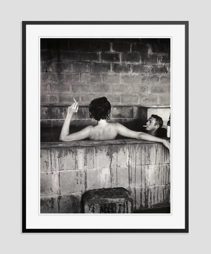 Sale Pamono Steve Mcqueen Hot Tub Framed in Black by John Dominis