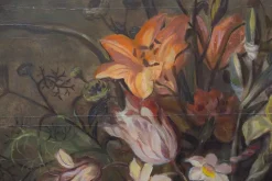Pamono Still Life with Flowers, Oil Painting> Old Masters