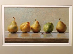 Pamono Still Life with Pears, Oil on Canvas, Framed><noscript><img width=
