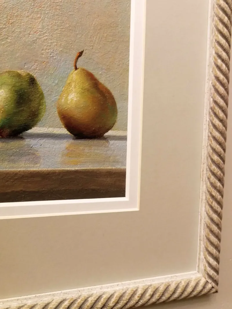 Pamono Still Life with Pears, Oil on Canvas, Framed> Old Masters
