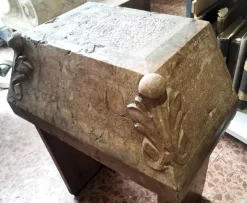 Pamono Stone & Pink Marble Base Shelf><noscript><img width=