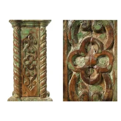 Best Pamono Stone Column and Carved and Patinated Wood
