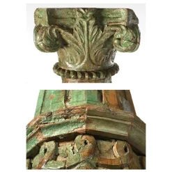 Best Pamono Stone Column and Carved and Patinated Wood