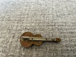 Pamono Stone Micromosaic Guitar Brooch><noscript><img width=