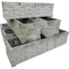 Pamono Stone Planters, 1950s, Set of 6> Garden Accessories