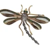 Pamono Stones, Emerald and Diamond Dragonfly Brooch or Pendant> Brooches