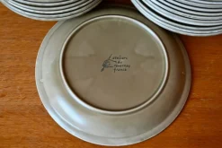 Pamono Stoneware Dinnerware Service from Ateliers du Revernay, 1970s, Set of 30