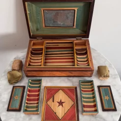 Pamono Straw Marquetry Work Box><noscript><img width=