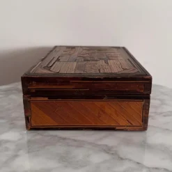 Pamono Straw Marquetry Work Box><noscript><img width=