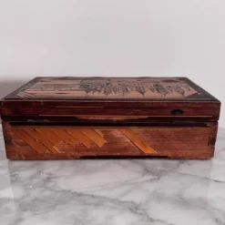 Pamono Straw Marquetry Work Box><noscript><img width=