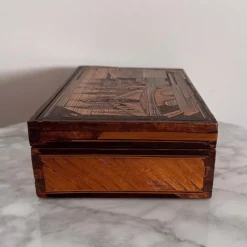 Pamono Straw Marquetry Work Box><noscript><img width=