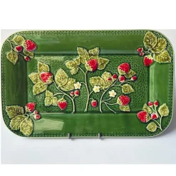 Pamono Strawberry Tray by Bordallo Pinheiro> Tabletop|Trays