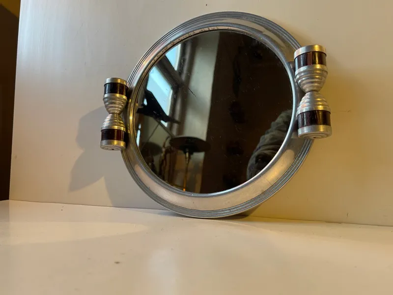 Pamono Streamline Bauhaus Plateau Mirror Tray, 1930s> Trays