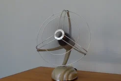 Pamono Streamline Sand Colored Model Libelle Fan from from Schoeller & Co., 1950s