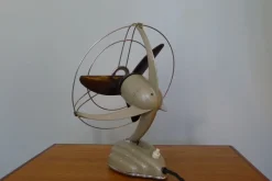 Pamono Streamline Sand Colored Model Libelle Fan from from Schoeller & Co., 1950s
