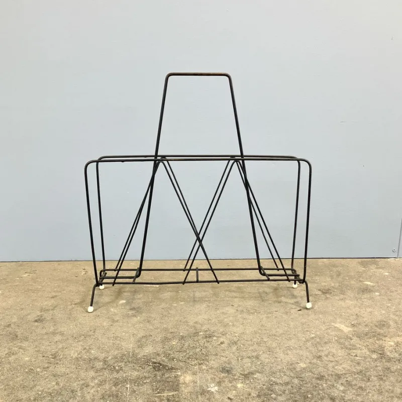 Pamono String Newspaper Rack, 1960s> Magazine Racks