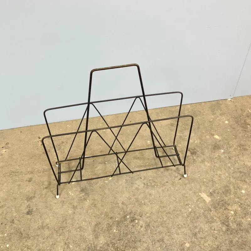 Pamono String Newspaper Rack, 1960s> Magazine Racks