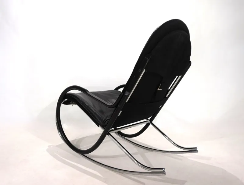 Pamono Strässle Nonna Rocking Chair by Paul Tuttle, 1972> Rocking Chairs