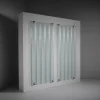 Discount Pamono Structured Corrugated Glass Panels by Saint-Gobain, France, 1950s