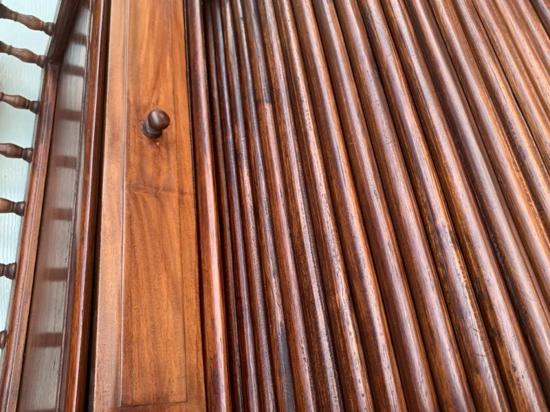 Best Pamono Stylish Colonial Teak Secretaire