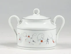 Hot Pamono Sugar Bowl Circus Series by Richard Ginori, Gio Pontis for Lazzaroni, 1950