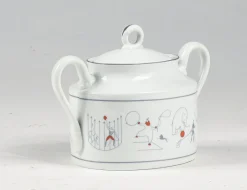 Hot Pamono Sugar Bowl Circus Series by Richard Ginori, Gio Pontis for Lazzaroni, 1950