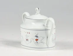 Hot Pamono Sugar Bowl Circus Series by Richard Ginori, Gio Pontis for Lazzaroni, 1950