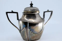 Sale Pamono Sugar Bowl in Fluted Silver