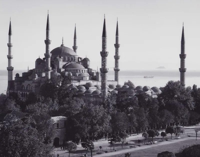 Pamono Sultan Ahmed Mosque, Istanbul, 1960s, Black & White Photograph> Photography