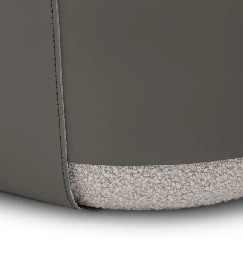 Pamono Sumo Bouclé Wool and Leather Pouf by Morica Design> Seating