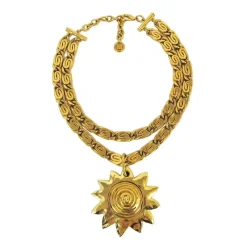 Clearance Pamono Sun Motif Pendant from Givenchy, 1980s